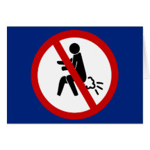 NO Farting ⚠ Funny Thai Toilet Sign ⚠ Card