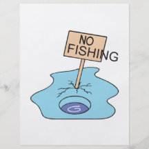 No Fishing Personalized Flyer
