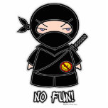 No Fun! Ninja Photo Sculpture