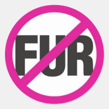 NO FUR! STICKER