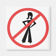 No Girls Allowed Magnets