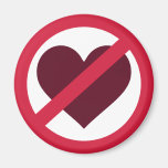 No heart love fridge magnets