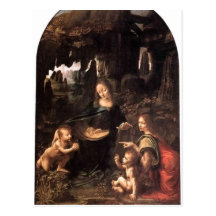 No higher resolution available. Virgin_of_the_Rock Post Card