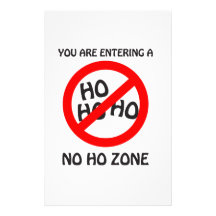 no ho zone stationery design