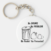 No Hushin the Percussion Keychains