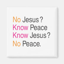 No Jesus Fridge Magnets
