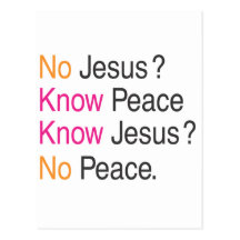 No Jesus Post Cards