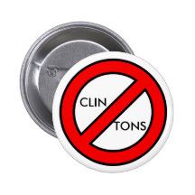 NO MORE CLINTONS PINBACK BUTTON