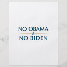 NO OBAMA NO BIDEN FLYERS