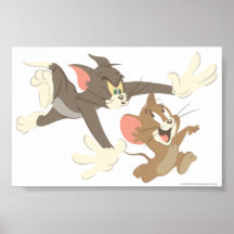 No-Outline Tom And Jerry Chase Poster