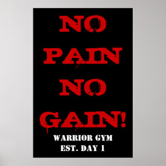 Gym Posters Zazzle Au