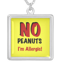NO Peanuts I'm Allergic Pendants