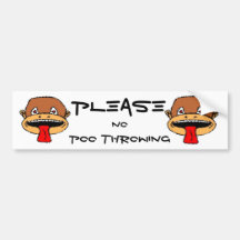 NO POO BUMPER STICKER
