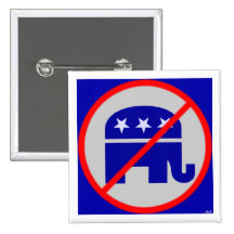 NO Republicans Buttons