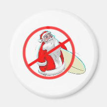 No SaNtA Fridge Magnets