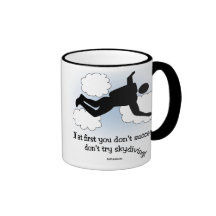 No Skydiving mug