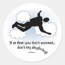 No Skydiving Stickers