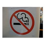 No Smoking Sign inside train Postcards
