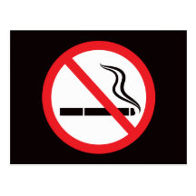 No smoking sign or symbol/anti smoking postcards