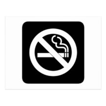 No Smoking Sign Postcards