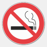 No Smoking Sign Sticker