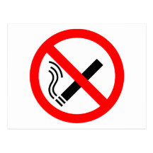 NO Smoking ... UK Sign Postcards