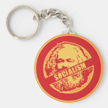 No Socialism Keychains