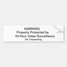 NO Trespassing Sign Bumper Sticker