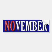 No-vember Bumper Sticker