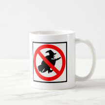 No Witches Highway Sign Mug