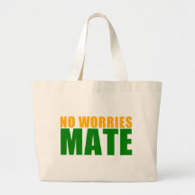 no worries mate canvas bags