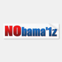 Nobama 2012 - No Obama Bumper Sticker