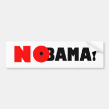 NObama! NO Obama in 2012! NOBAMA! Bumper Stickers