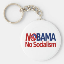 NOBAMA no socialism Key Chains
