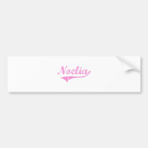 Noelia Classic Style Name Bumper Sticker