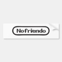 nofriendo bumper sticker