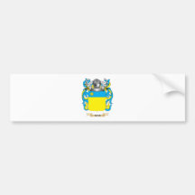 Noir Coat of Arms (Family Crest) Bumper Stickers