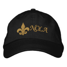 NOLA  - Fleur De Lis Embroidered Baseball Caps