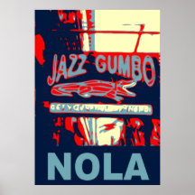NOLA Jazz and Gumbo Print