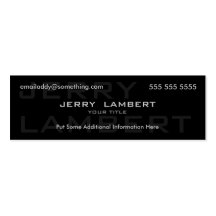 Nom Propre Modern Black Business Cards