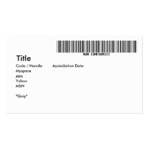 Non Conformist ID Business Card