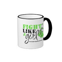 Non-Hodgkin's Lymphoma Awareness Fight Like a Girl Mugs