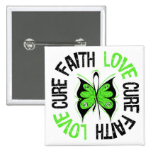 Non-Hodgkin's Lymphoma Faith Love Cure Pinback Buttons