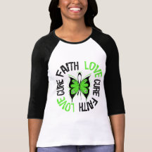 Non-Hodgkin's Lymphoma Faith Love Cure T Shirt