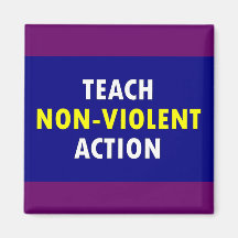 non violent action refrigerator magnet