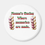 Nonna's Cucina Where Memories Are Made Refrigerator Magnets
