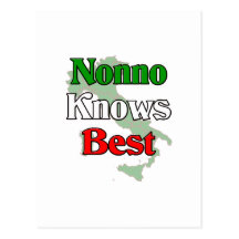 Nonno (Italian Grandfather) Knows Best Post Cards