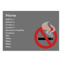 Nonsmoking - Chubby Business Cards