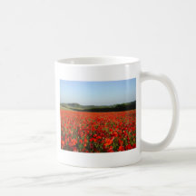 NORFOLK  RED POPPIES COFFEE MUG