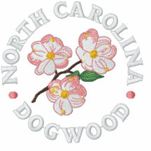 North Carolina Dogwood Embroidered Polo Shirt